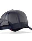 Gorra trucker deportiva unisex para hombre y mujer Born to Ski White / Blue
