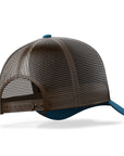 Gorra trucker deportiva unisex para hombre y mujer Born to Kitesurf Blue / Brown