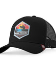 Gorra trucker deportiva unisex para hombre y mujer Born to Surf Navy Blue