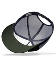 Gorra trucker deportiva unisex para hombre y mujer Born to Run Green / Blue