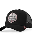 Gorra trucker deportiva unisex para hombre y mujer Born to Run Navy Blue