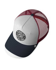 Gorra trucker deportiva unisex para hombre y mujer Born to Be Free White / Red / Blue