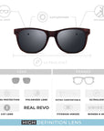 Gafas de Sol Polarizadas Arrecife Wood Black 24 024 11 - Gafas de Sol Hombre - Gafas de Sol Mujer