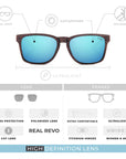 Gafas de Sol Polarizadas Free Spirit Wood Blue 24 027 12 - Gafas de Sol Hombre - Gafas de Sol Mujer