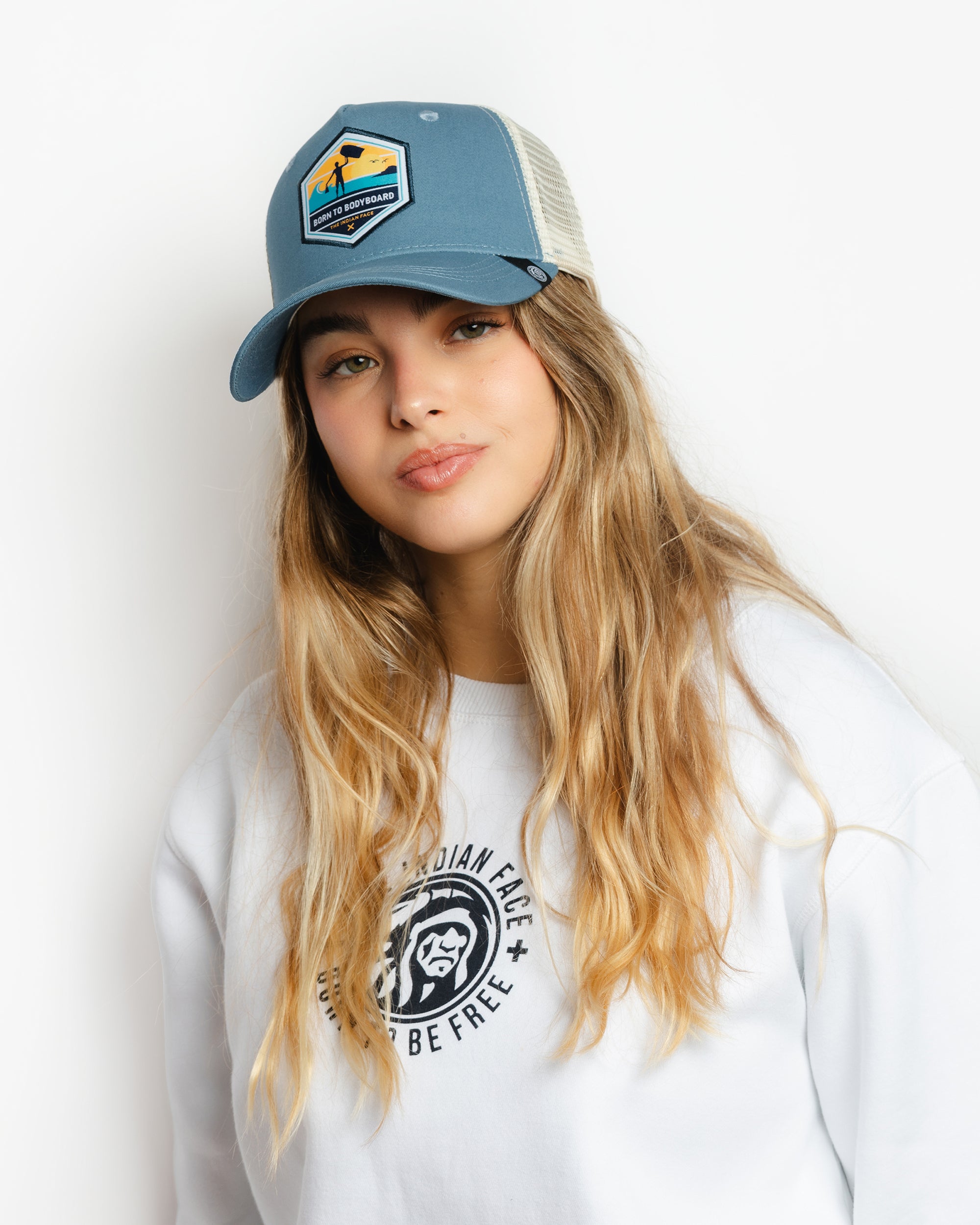 Born to Bodyboard Blue / White