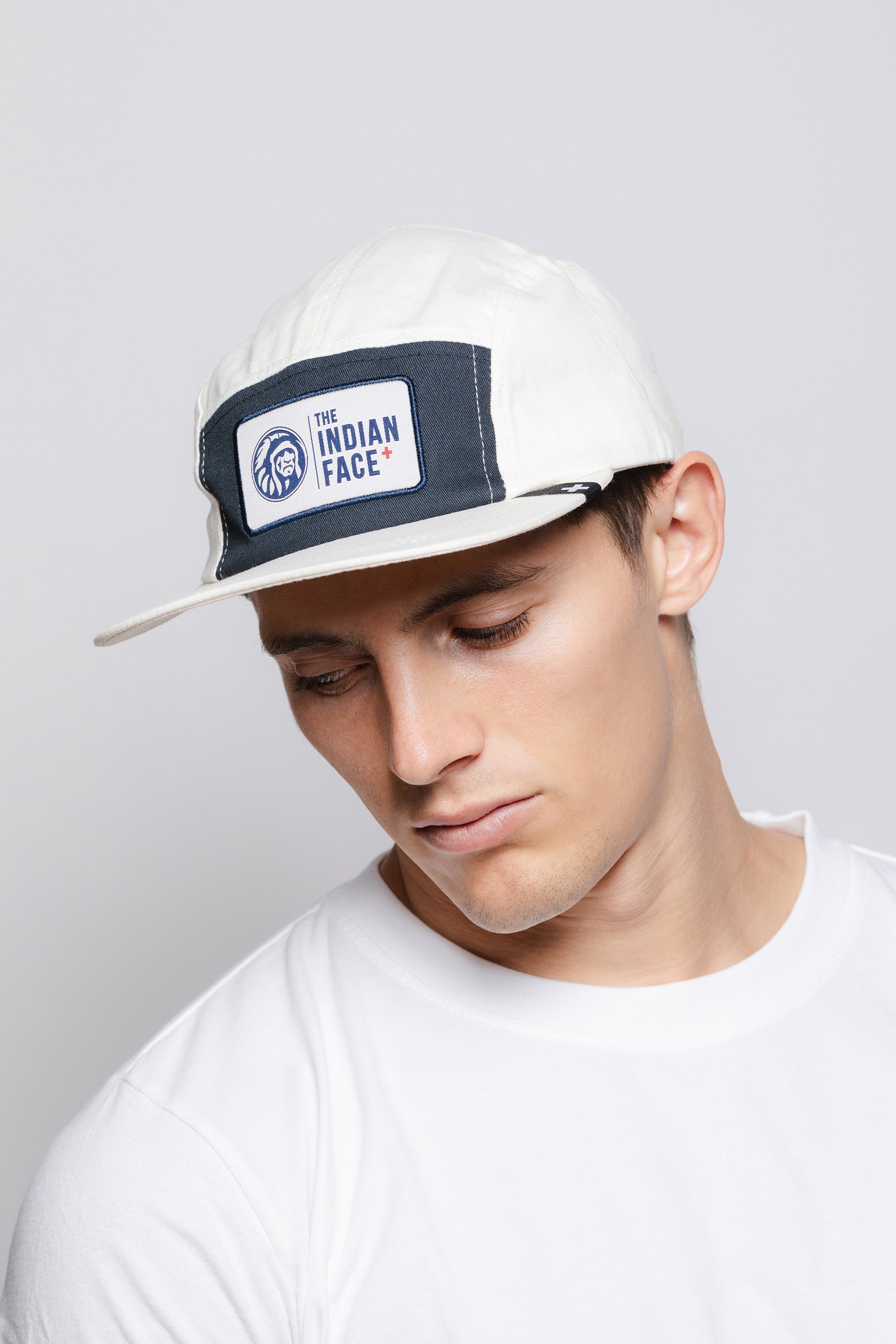 Ciotola bianca / blu navy