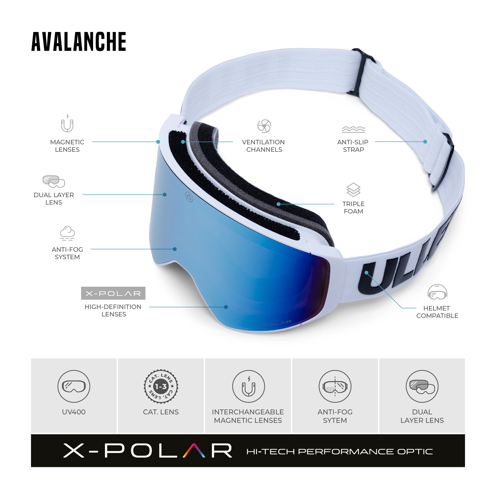 Bianco Valanga / Blu