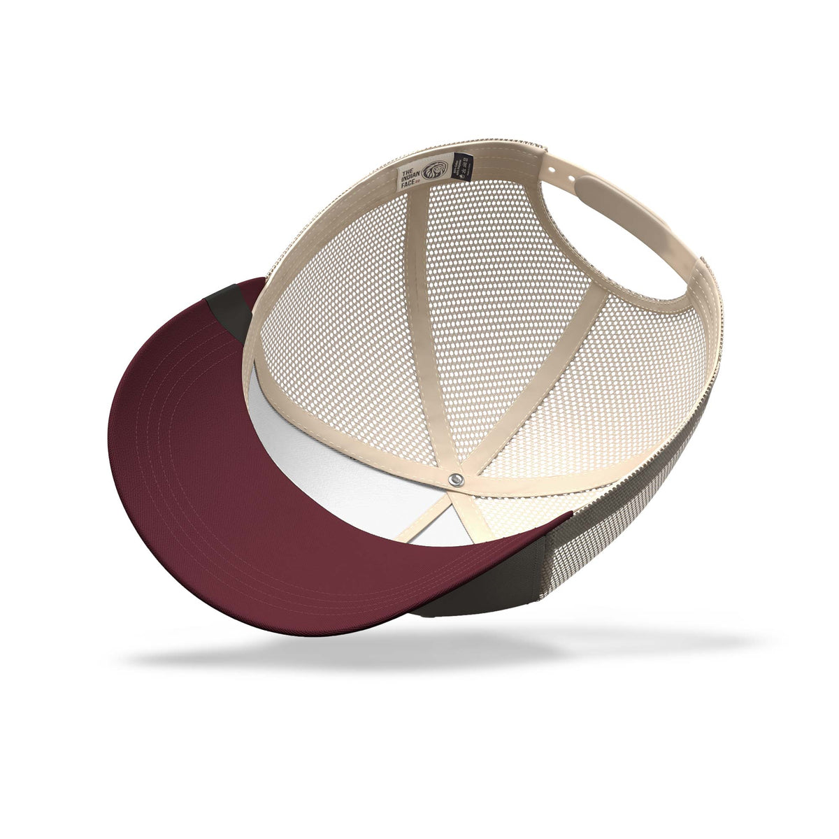 Gorra trucker deportiva unisex para hombre y mujer Born to Ride Brown / Grey / Red