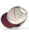Gorra trucker deportiva unisex para hombre y mujer Born to Ride Brown / Grey / Red
