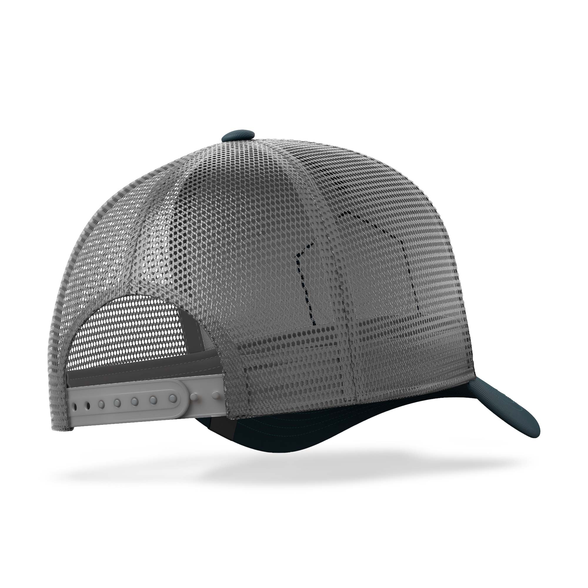Gorra trucker deportiva unisex para hombre y mujer Born to Ride Grey / Blue