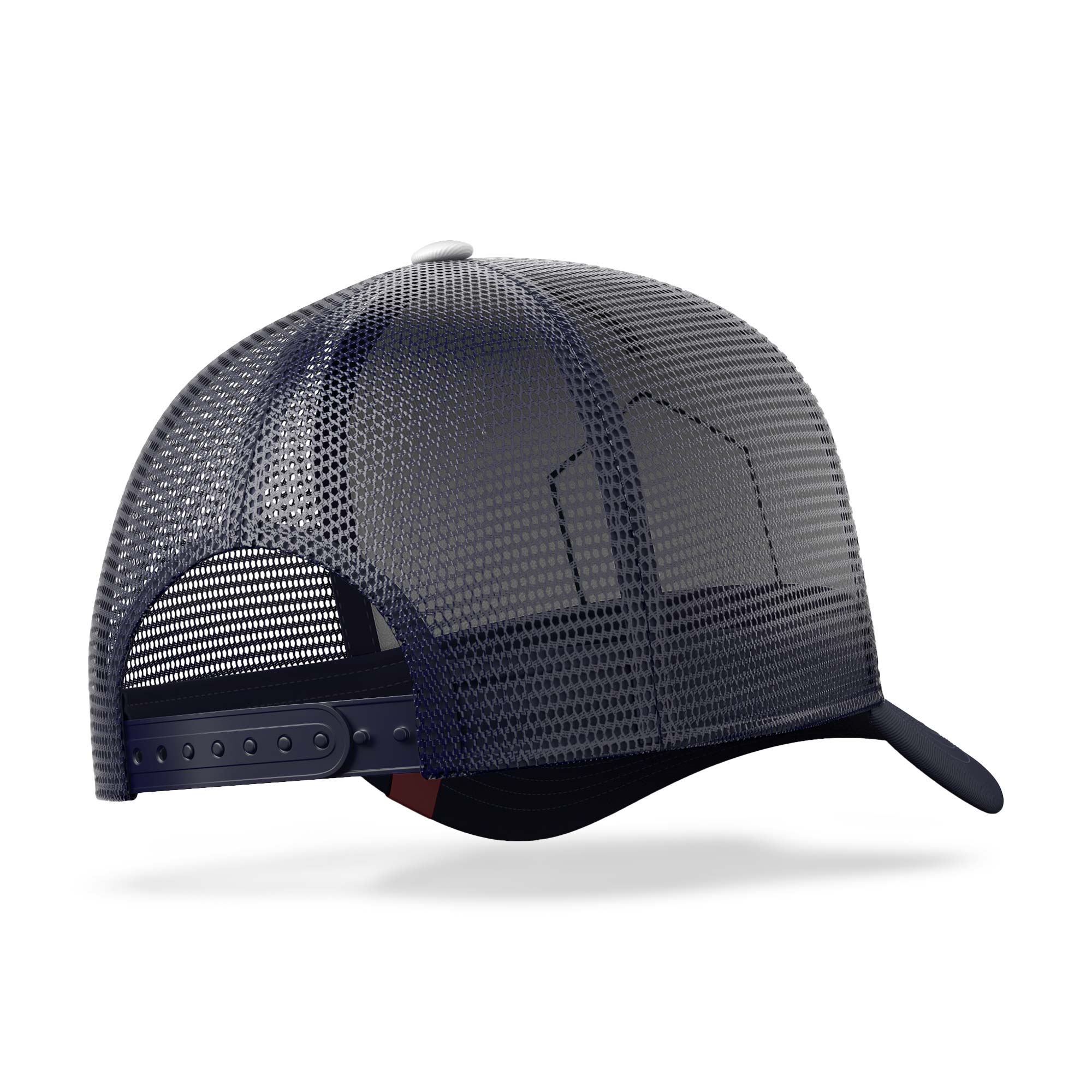 Gorra trucker deportiva unisex para hombre y mujer Born to Ski White / Blue