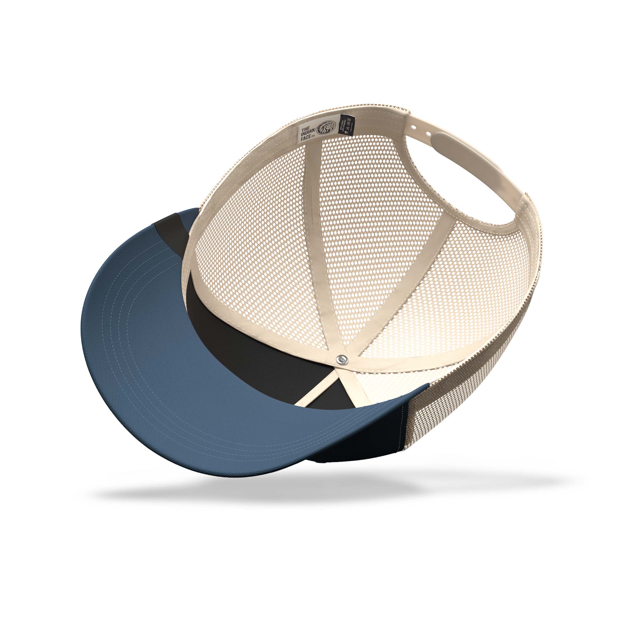 Gorra trucker deportiva unisex para hombre y mujer Born to Surf Blue / White