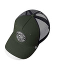 Gorra trucker deportiva unisex para hombre y mujer Born to Be Free Green / Blue