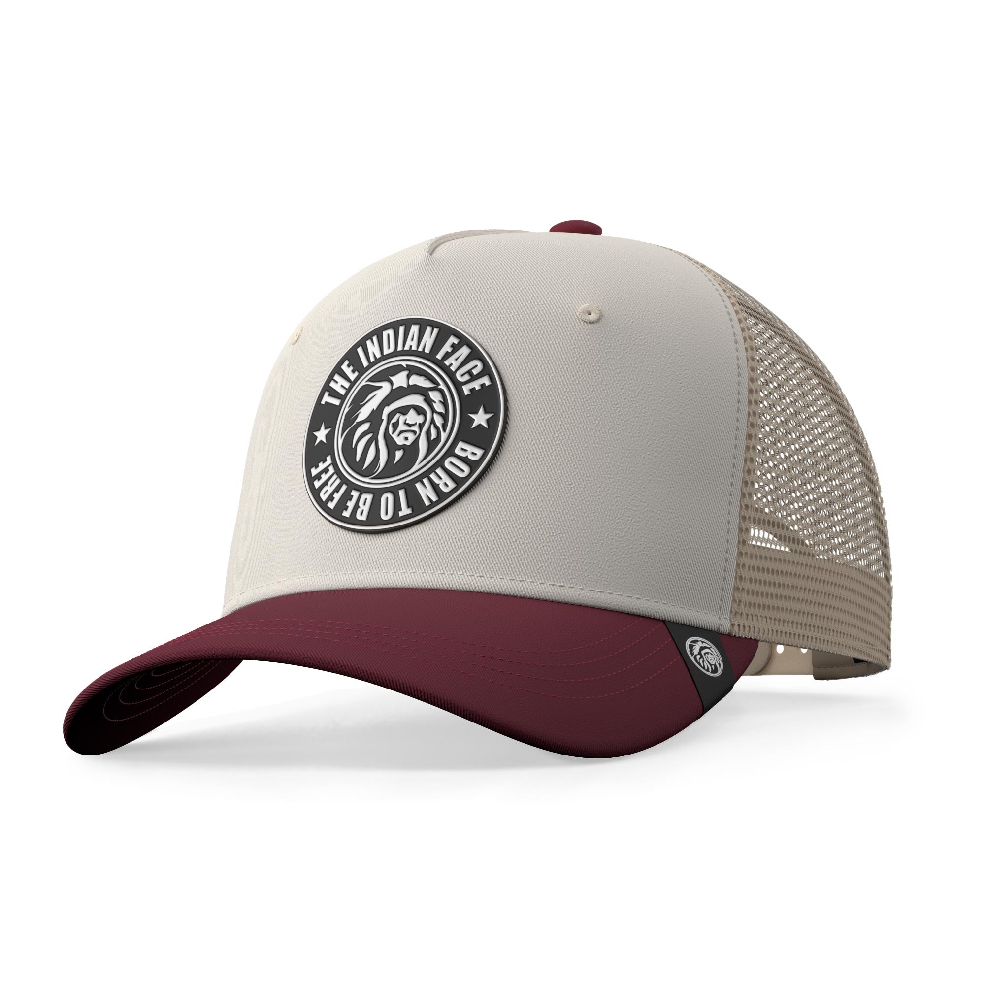 Gorra trucker deportiva unisex para hombre y mujer Born to Be Free Brown / Grey / Red