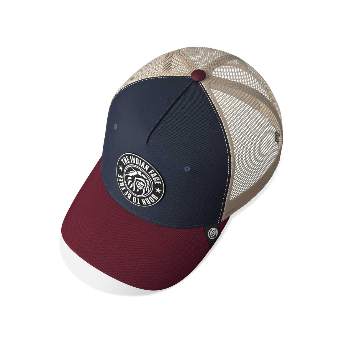 Gorra trucker deportiva unisex para hombre y mujer Born to Be Free Blue / Grey / Red