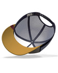 Gorra trucker deportiva unisex para hombre y mujer Born to Be Free Brown / Blue / Yellow