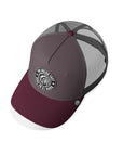 Gorra trucker deportiva unisex para hombre y mujer Born to Be Free Grey / Red