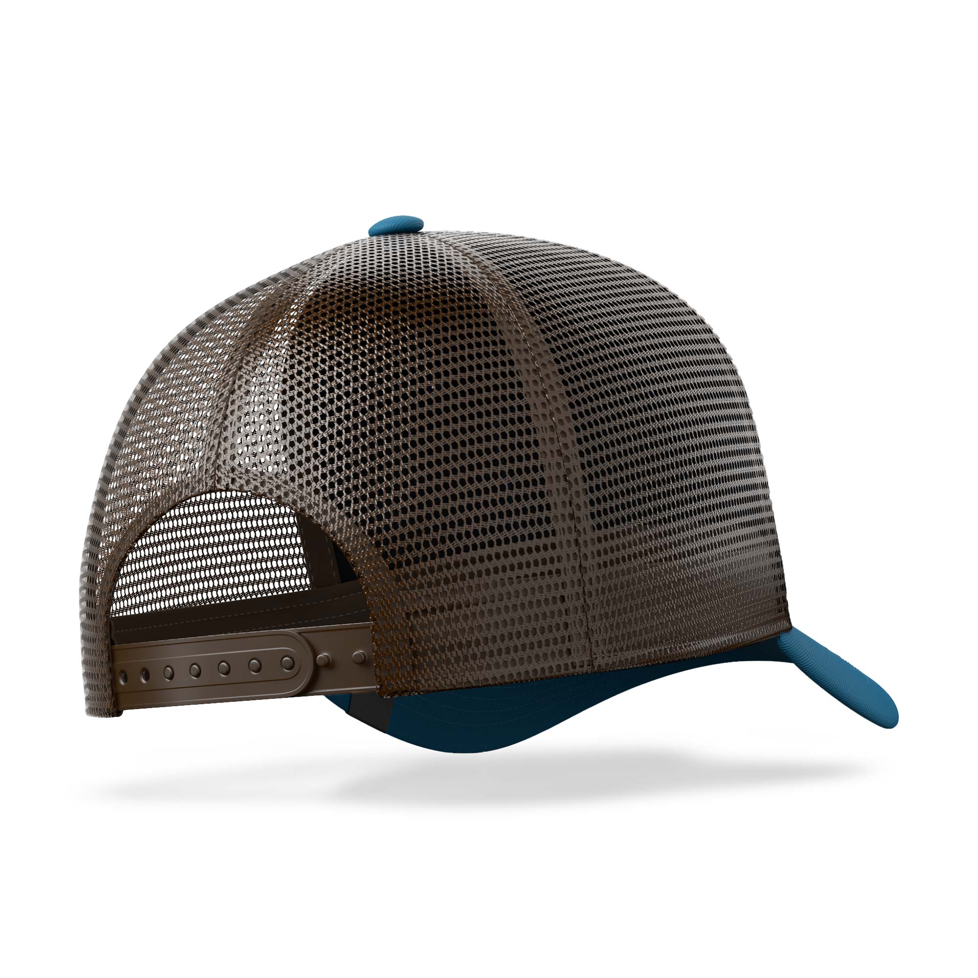 Gorra trucker deportiva unisex para hombre y mujer Born to Be Free Blue / Brown