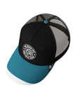 Gorra trucker deportiva unisex para hombre y mujer Born to Be Free Blue / Brown
