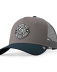 Gorra trucker deportiva unisex para hombre y mujer Born to Be Free Grey / Blue