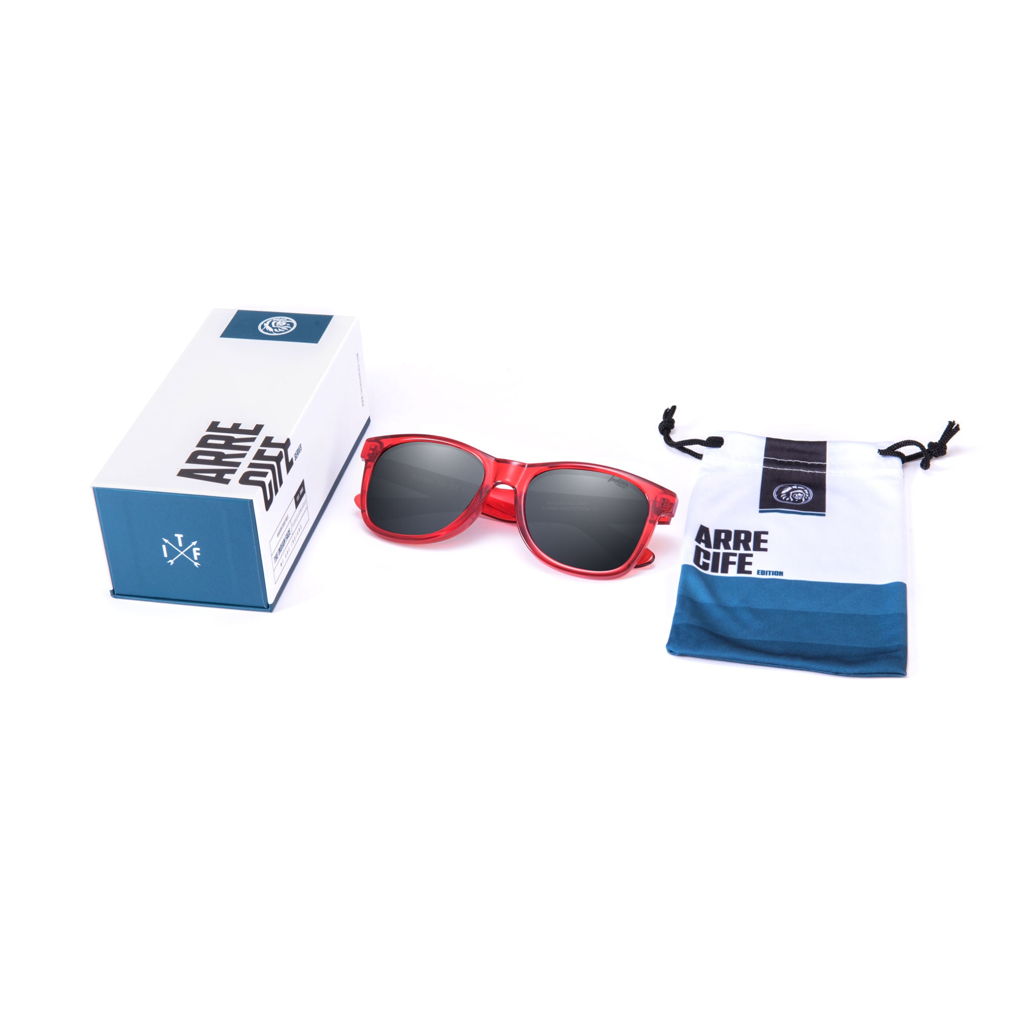 Gafas de Sol Polarizadas Arrecife Red Black 24 024 07 - Gafas de Sol Hombre - Gafas de Sol Mujer