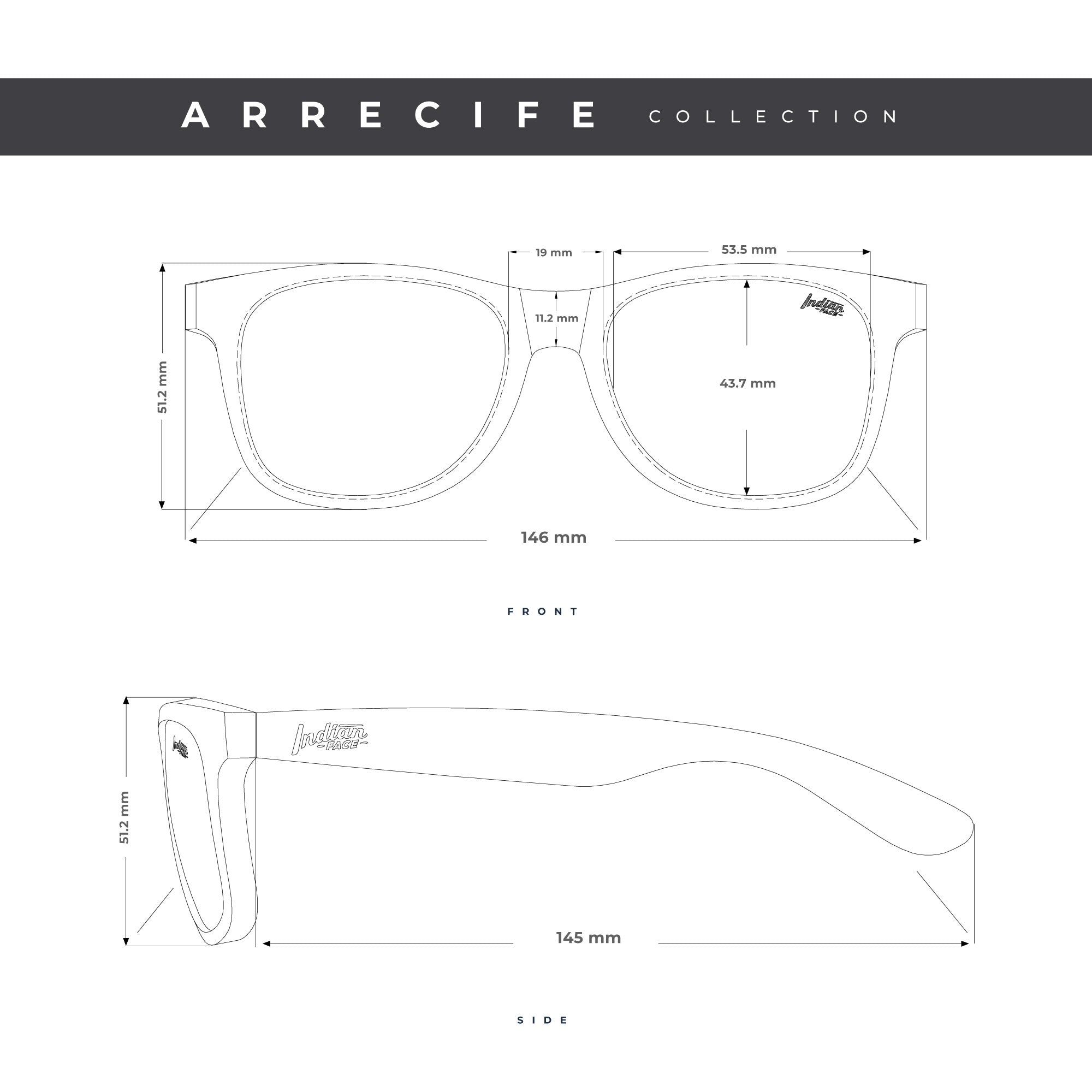 Gafas de Sol Polarizadas Arrecife Wood Black 24 024 11 - Gafas de Sol Hombre - Gafas de Sol Mujer