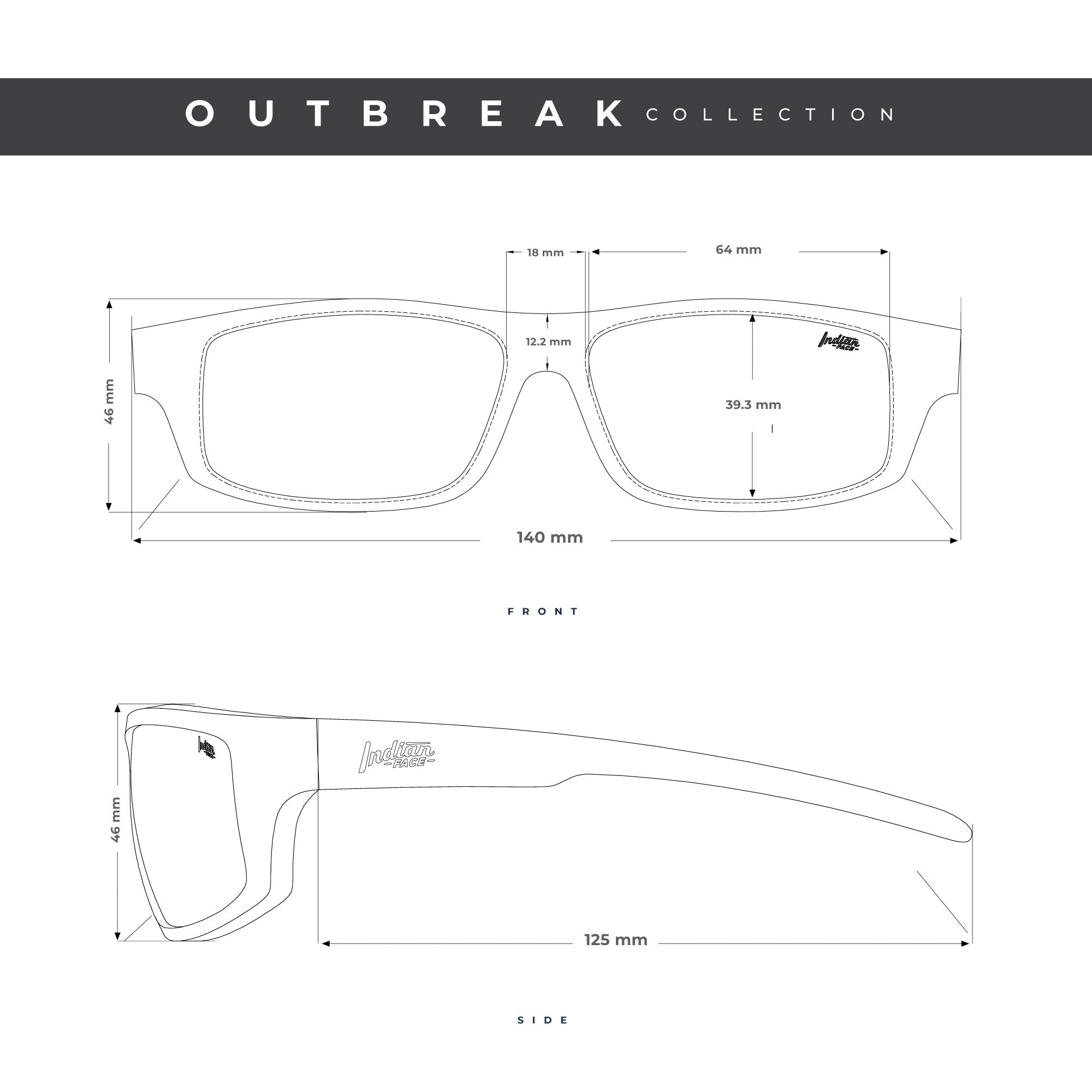 Gafas de Sol Polarizadas Outbreak Green Haze Black 24 026 04 - Gafas de Sol Hombre - Gafas de Sol Mujer