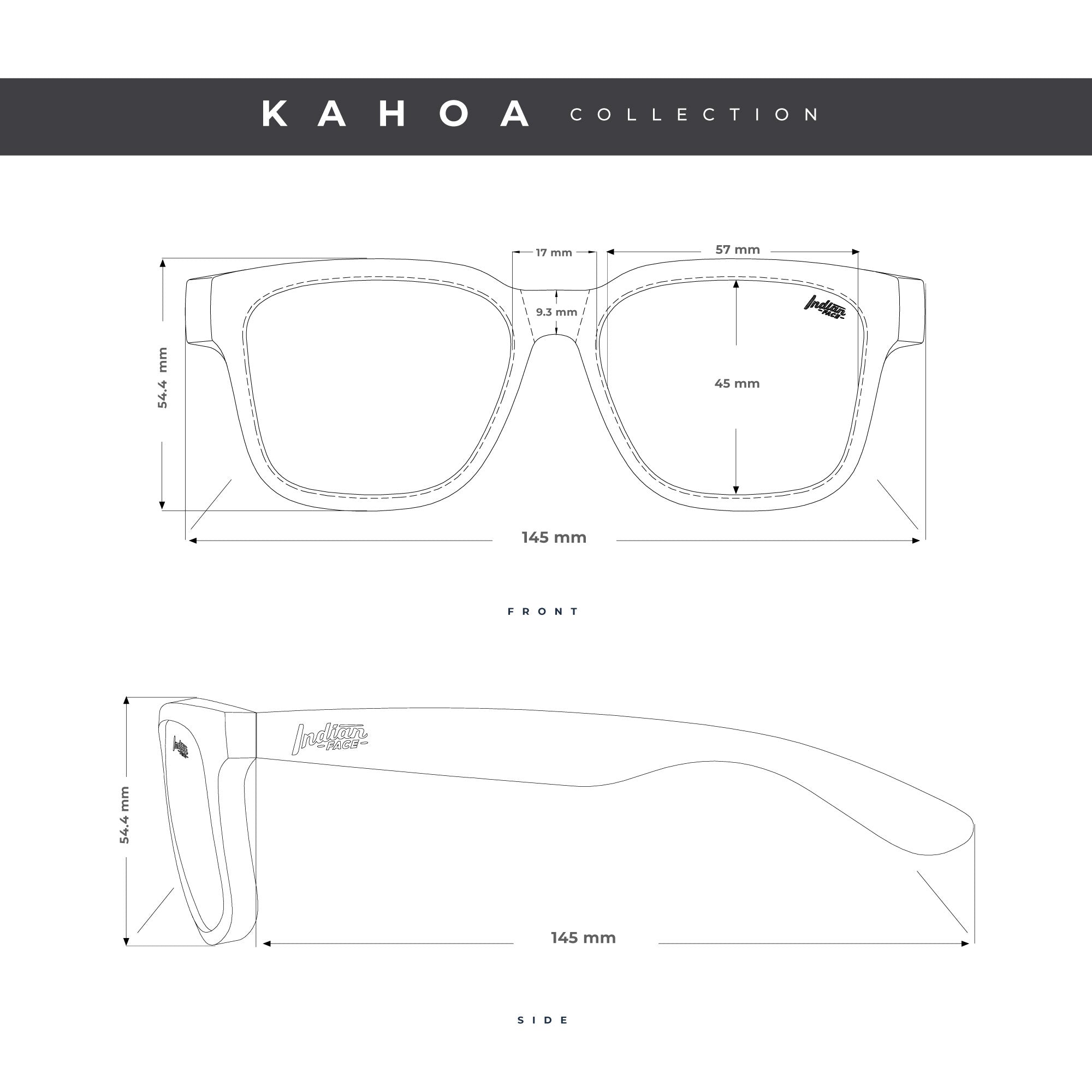 Gafas de Sol Polarizadas Kahoa Black Black 24 028 01 - Gafas de Sol Hombre - Gafas de Sol Mujer