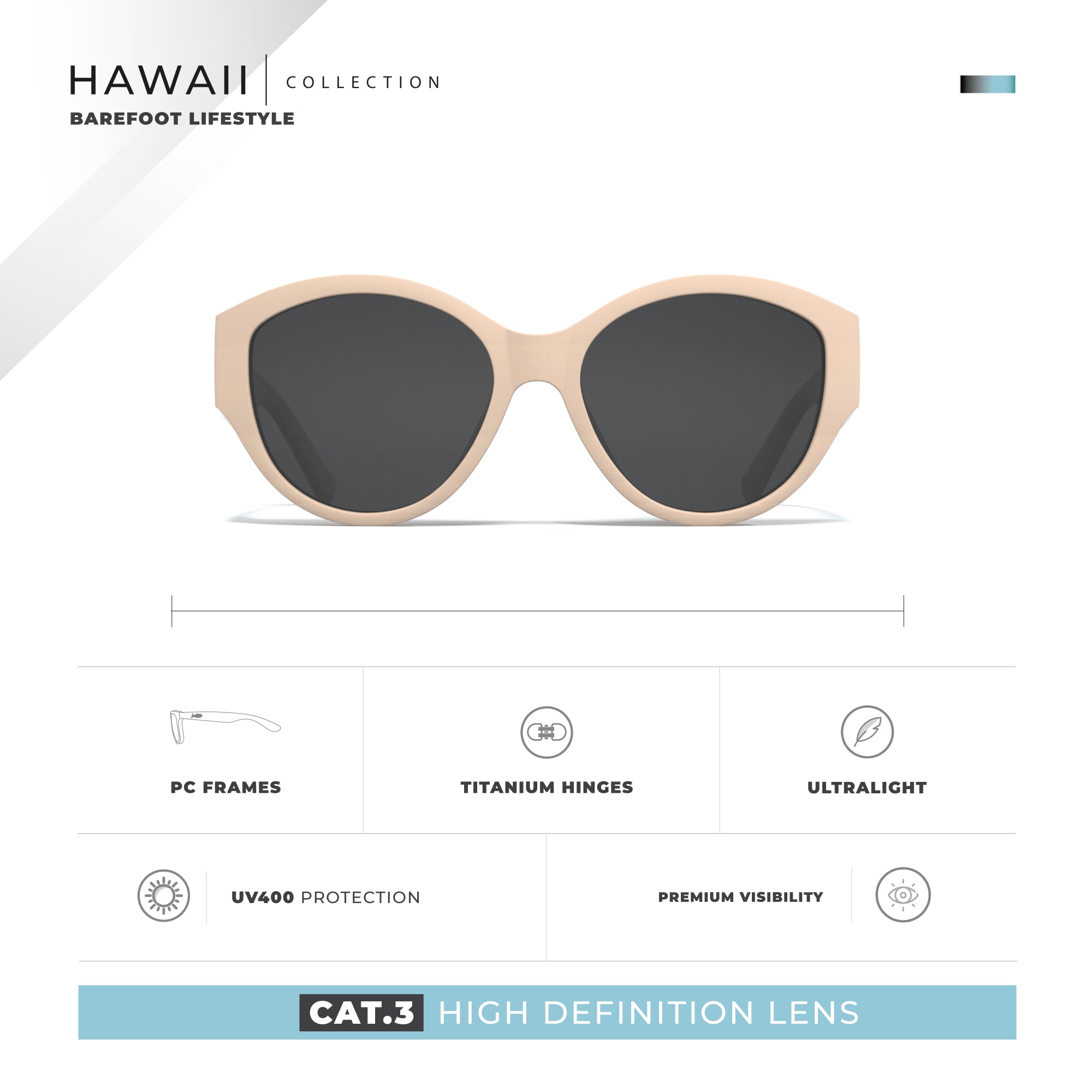 Hawaii weiß / schwarz