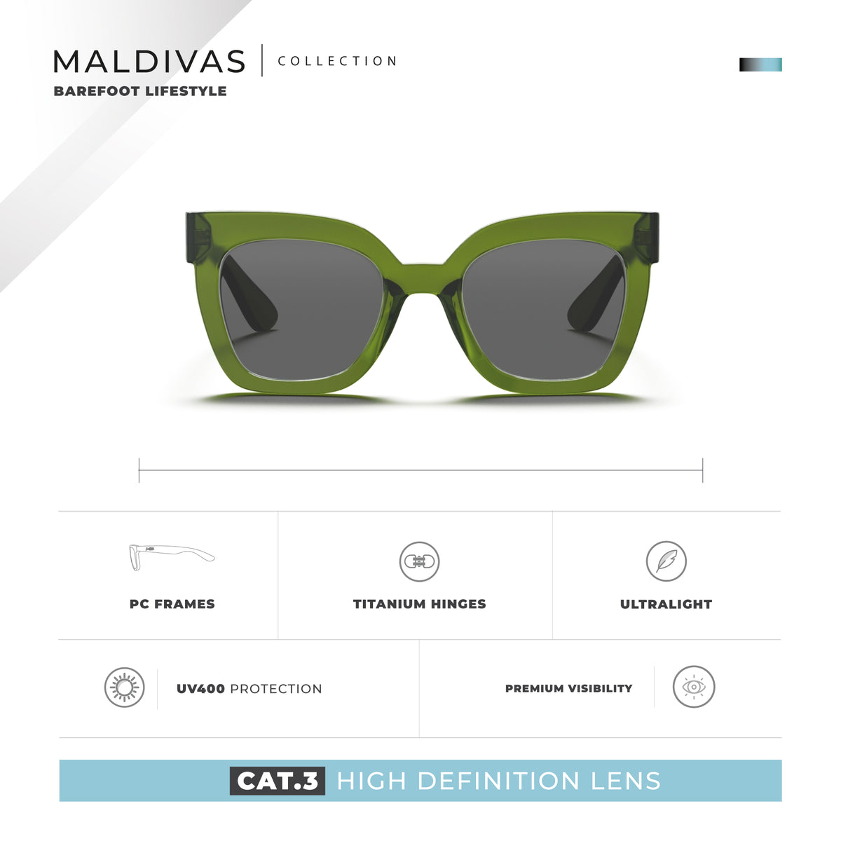 Maldivas verde / nero