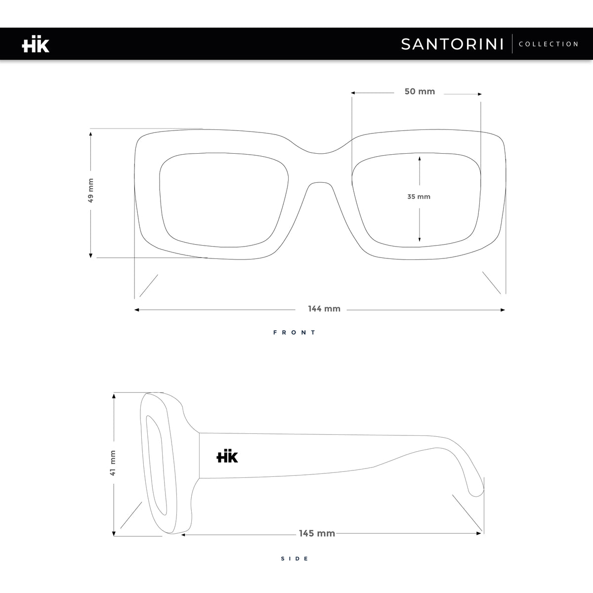 Santorini Vihreä / Musta