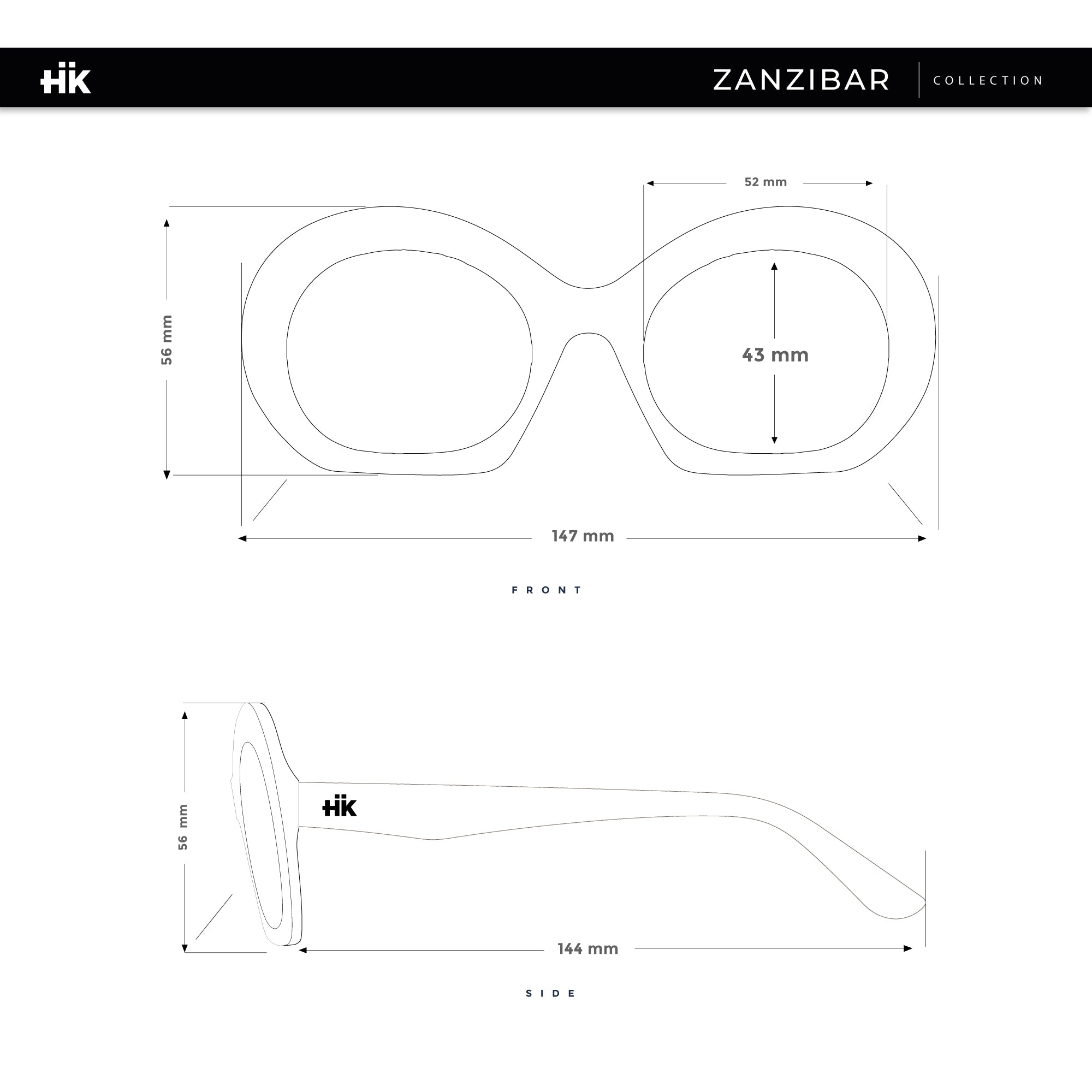 Zanzibar blu / nero