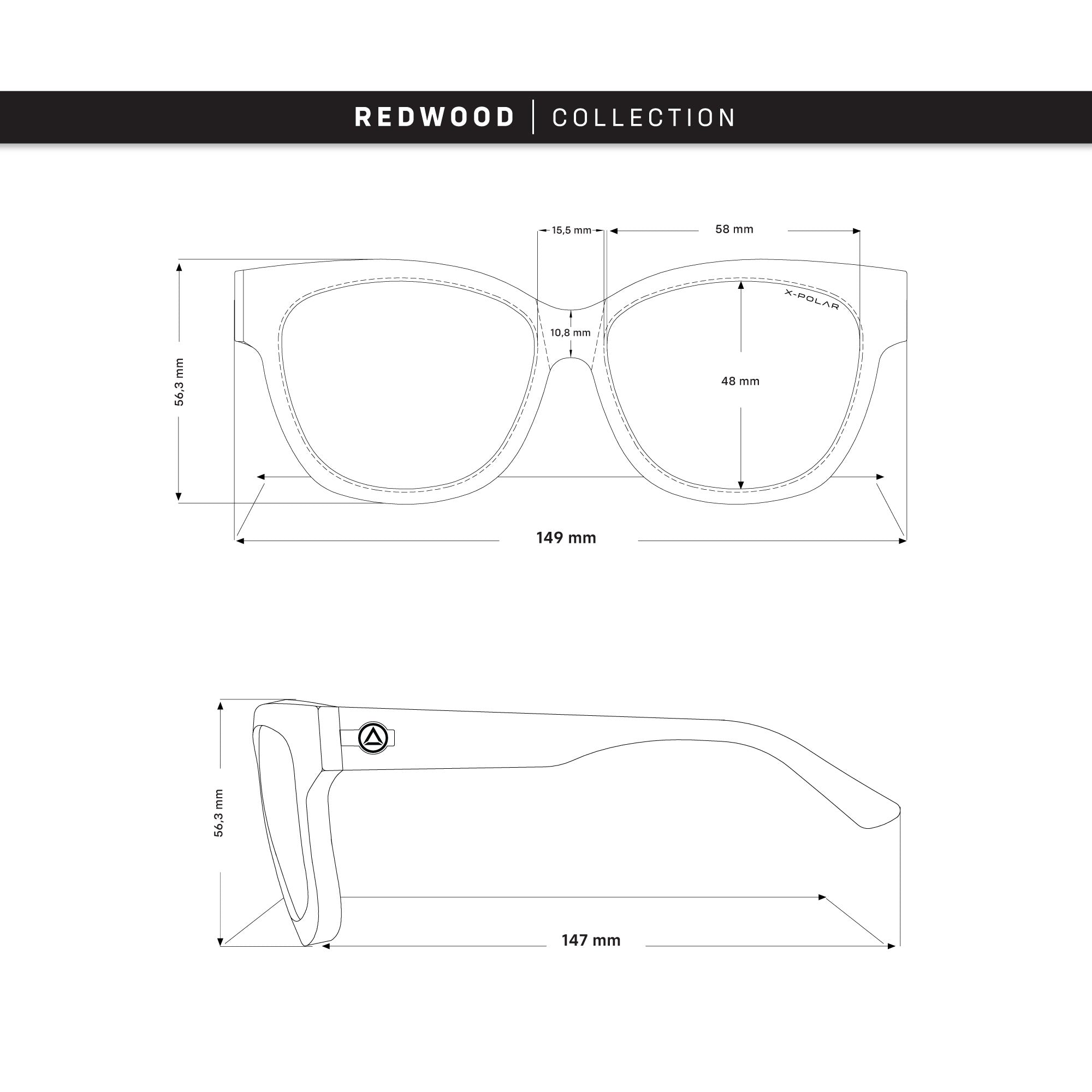 Redwood White Tortoise / Black